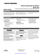 White Rodgers 90 SERIES Installation Manual