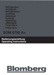 Blomberg SOM 9750 A+ Operating Instructions Manual