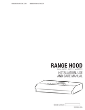 NuTone MTR130SS Installation Use And Care Manual