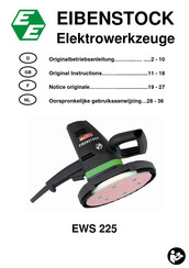 EIBENSTOCK EWS 225 Original Instructions Manual