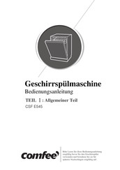 COMFREE CSF E545 Manual