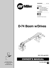 Miller D-74 Boom w/Drives Owner's Manual