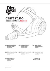 Dirt Devil centrino M3999 Operating Manual