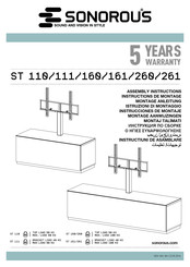 Sonorous ST 161 Assembly Instructions Manual