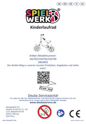 SPIELWERK Deuba DBLR002 Manual