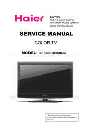 Haier HLC26B-B Service Manual