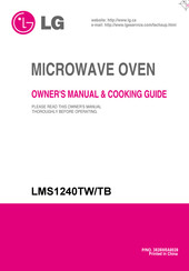LG LMS1240TW/TB Owner's Manual & Cooking Manual