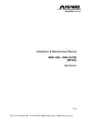 Enertech MPA22 Installation & Maintenance Manual