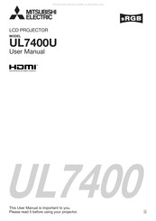 Mitsubishi Electric UL7400 User Manual