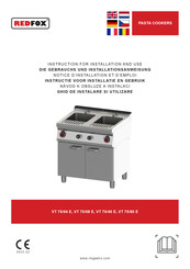 Redfox VT 70/08 E Instructions For Installation And Use Manual