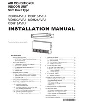 Fujitsu RIDH07AVFJ Installation Manual