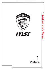 MSI GE72 Apache Pro-003 User Manual