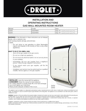 Drolet DG04905K Installation And Operating Instructions Manual