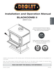 Drolet DB02811 Installation And Operation Manual