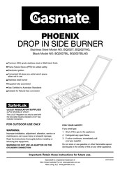 Gasmate PHOENIX BQ2027 Manual