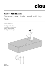 Clou Vale - handbasin CL/03.36161.01.R Montage Instructions