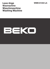Beko WMB 81443 LA Manual
