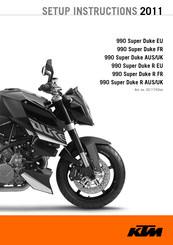 KTM 990 Super Duke EU 2011 Setup Instructions