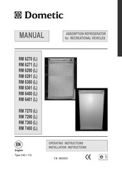 Dometic RM 6271 Manual