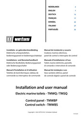 Vetus TMWBS Installation And User Manual