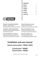 Vetus TMWQ Installation And User Manual