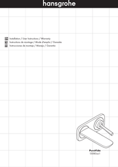 Hans Grohe PuraVida 15085 1 Series Installation/User Instructions/Warranty