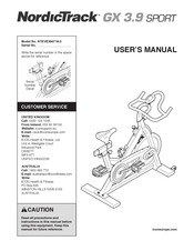 NordicTrack GX 3.9 SPORT User Manual
