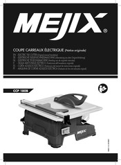 Mejix 180B Original Manual Translation