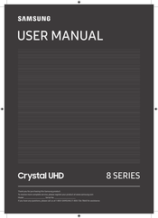Samsung UN65TU8000F User Manual