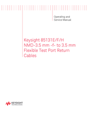 Keysight Technologies 85131E Operating And Service Manual