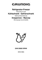 Grundig GKN 26860 XRHN Instructions Of Use