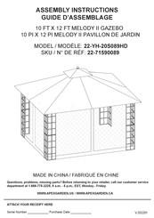 Apex Garden 22-71590089 Assembly Instructions Manual
