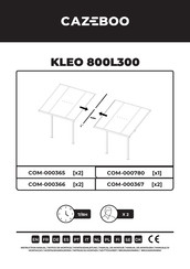 CAZEBOO COM-000366 Instruction Manual
