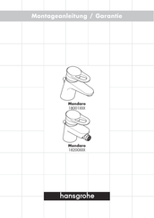 Hans Grohe Mondaro 18001 Series Quick Start Manual
