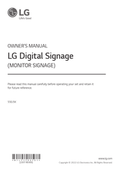 LG 55EJ5K Owner's Manual