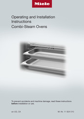 Miele DGC 7840 BRWS Operating And Installation Instructions
