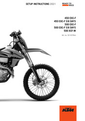 KTM 500 EXC-F 2021 Setup Instructions