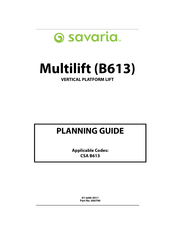 Savaria B613 Planning Manual