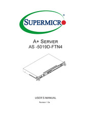 Supermicro A+ AS-5019D-FTN4 User Manual