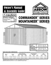 Arrow Storage Products Commander CHD1030 Owner's Manual & Assembly Manual