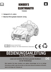 Decobus Handel TX305263 Owner's Manual