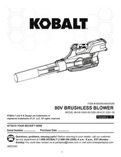 Kobalt 46835086 Manual