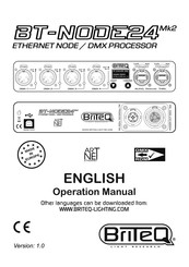 Briteq BT-NODE24 Mk2 Operation Manual