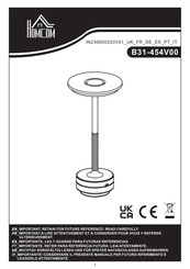 HOMCOM B31-454V00 Quick Start Manual