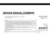 Sony KD-85XG8 Series Service Manual