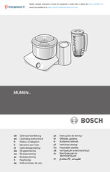 Bosch MUM6N Series Operating Instructions Manual