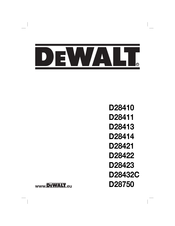 DeWalt D28411 Manual