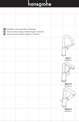 Hans Grohe Metris 31087001 Installation/User Instructions/Warranty