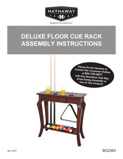 Hathaway DELUXE FLOOR CUE RACK BG2565 Assembly Instructions Manual