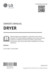 LG DF50 V2BR Series Owner's Manual